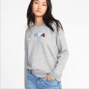 Old Navy SUNDAY sweatshirt